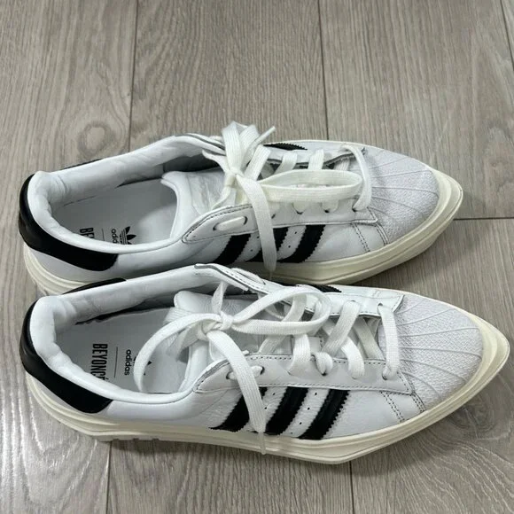 Adidas Originals x Beyonc Superstar Womens Platform Trainers Sneakers